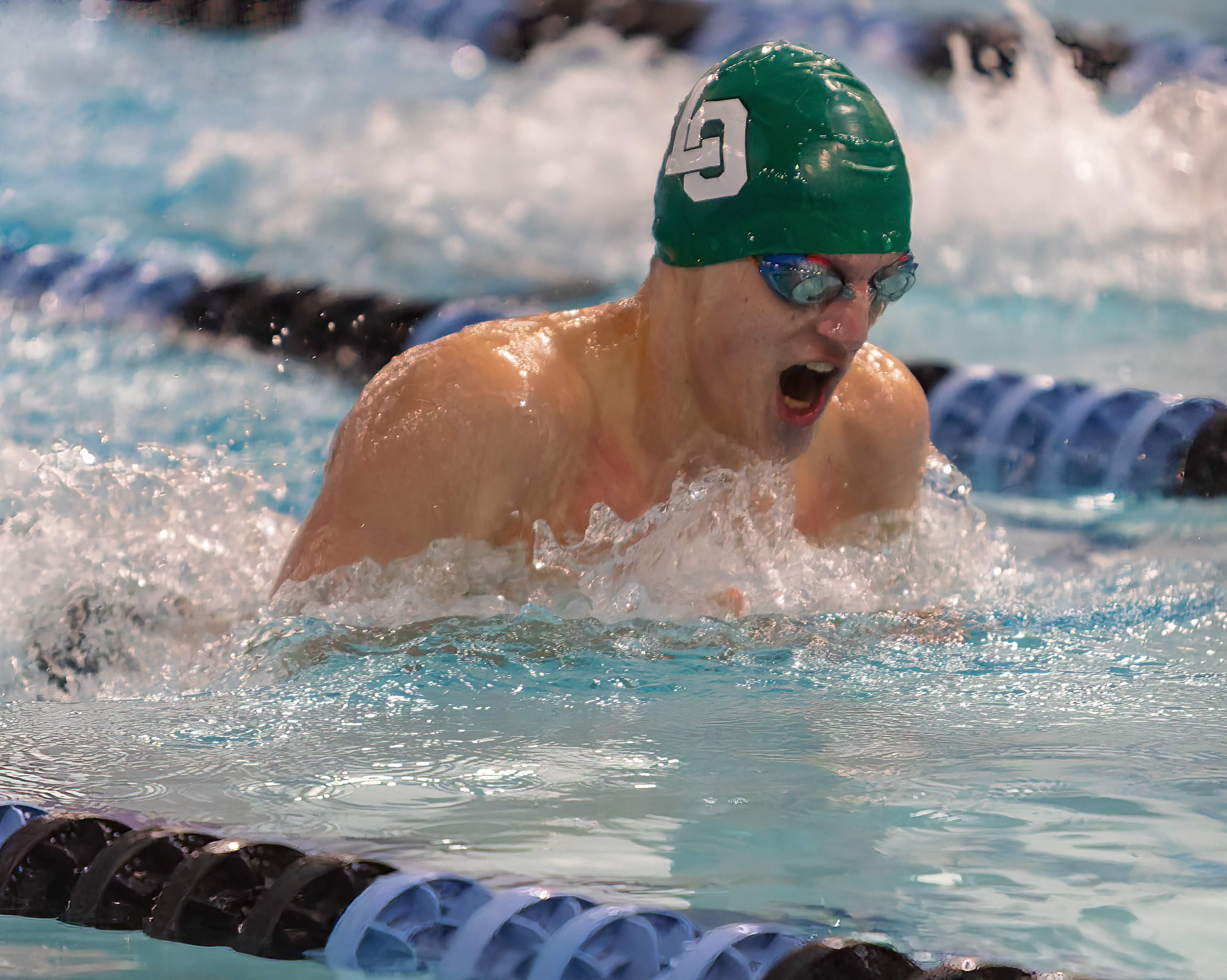 The Oakland County Boys Swim Championships were held Saturday, Feb....