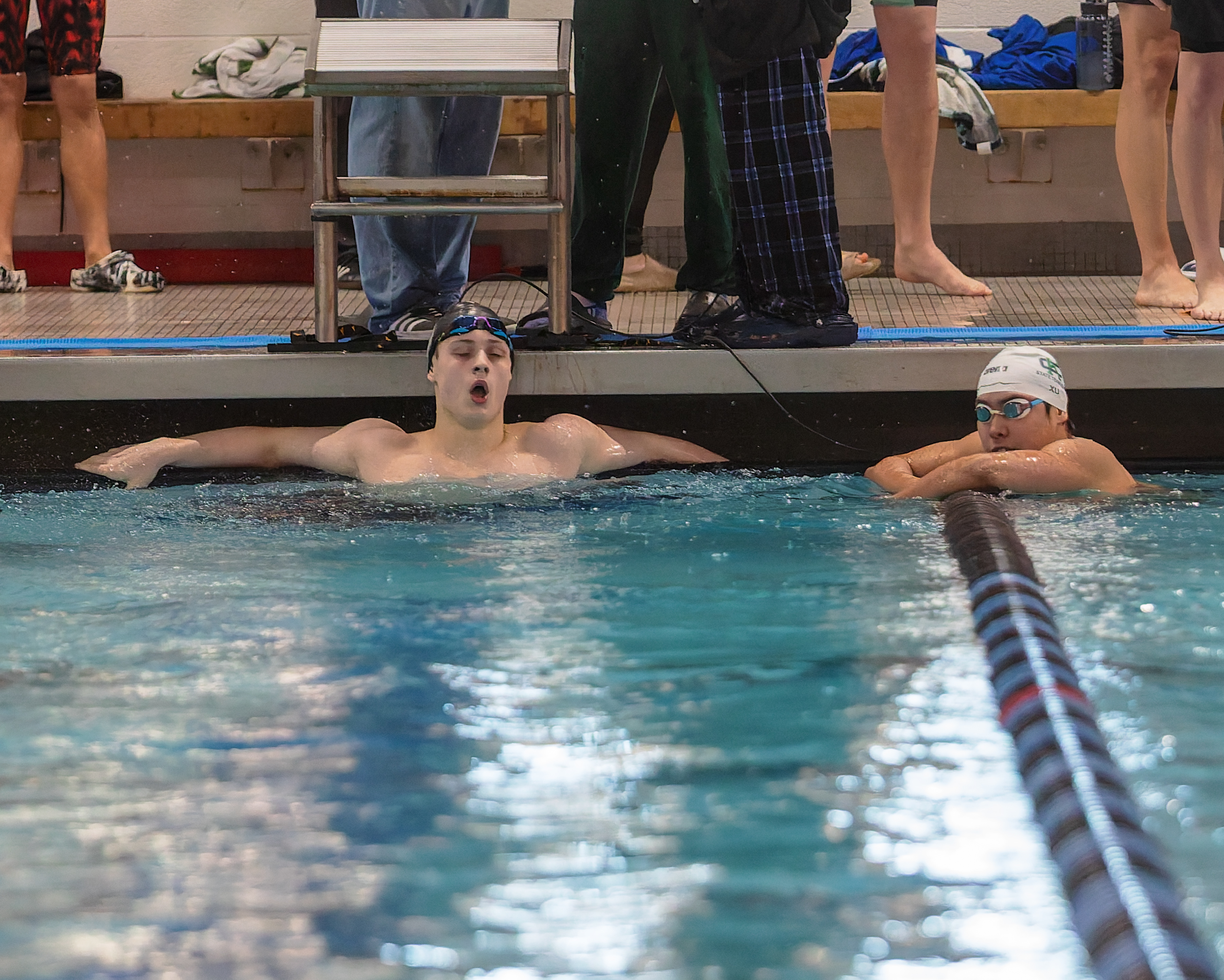 The Oakland County Boys Swim Championships were held Saturday, Feb....