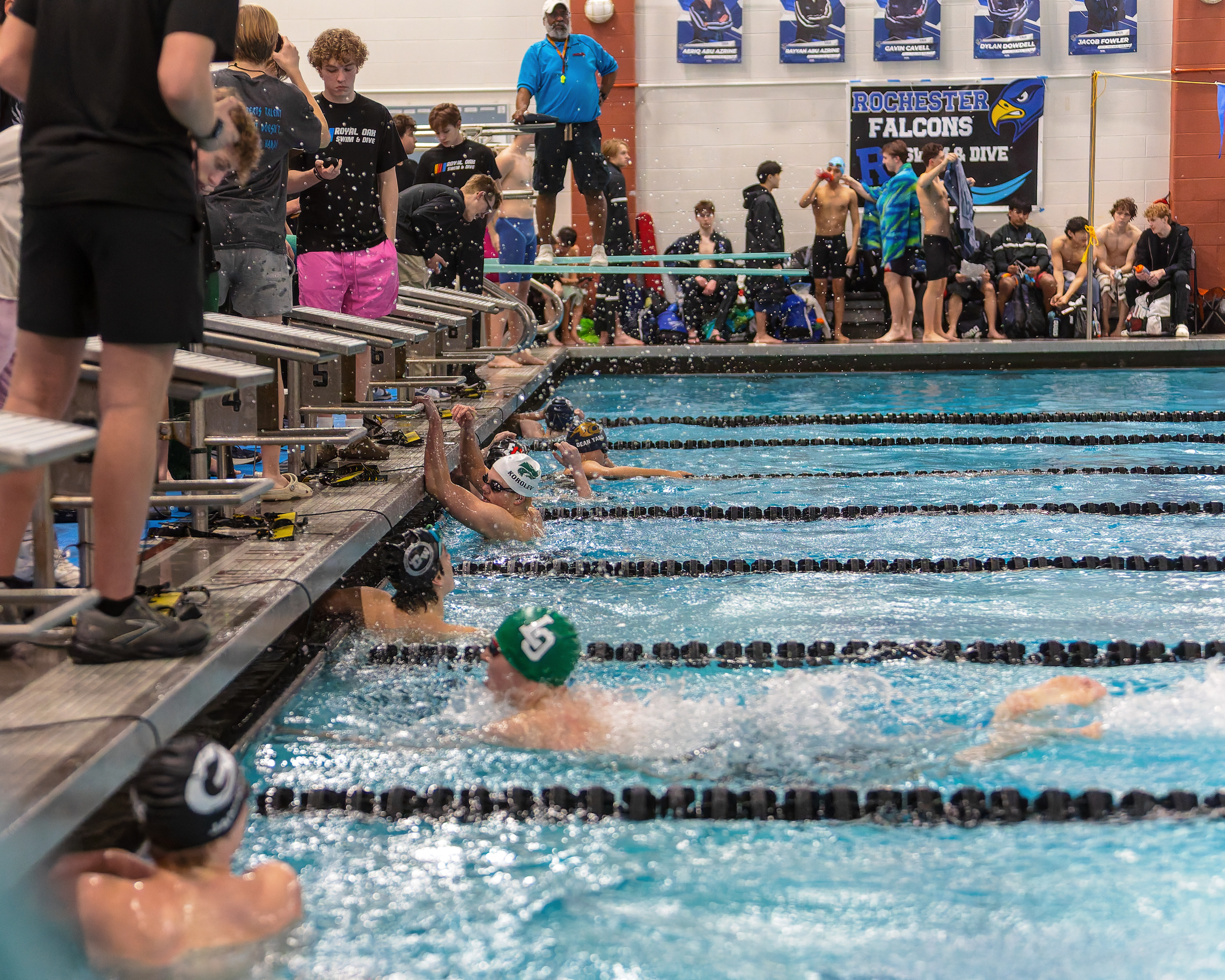 The Oakland County Boys Swim Championships were held Saturday, Feb....