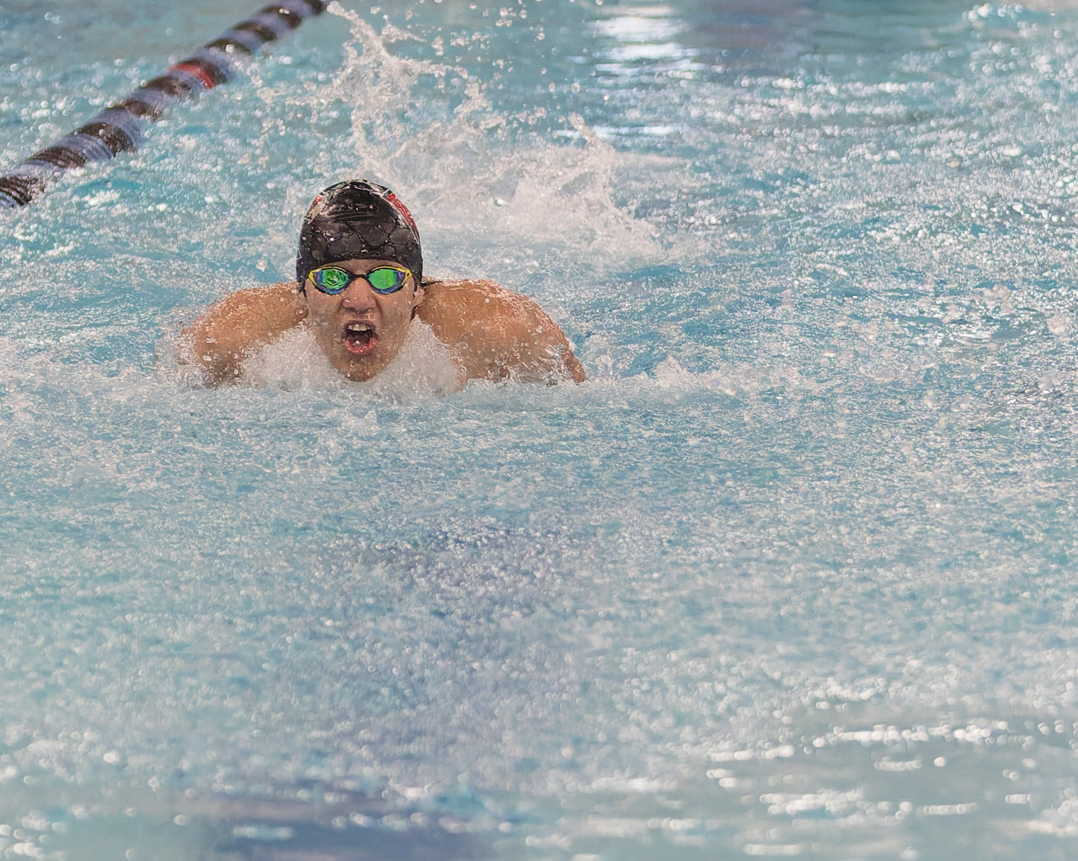 The Oakland County Boys Swim Championships were held Saturday, Feb....