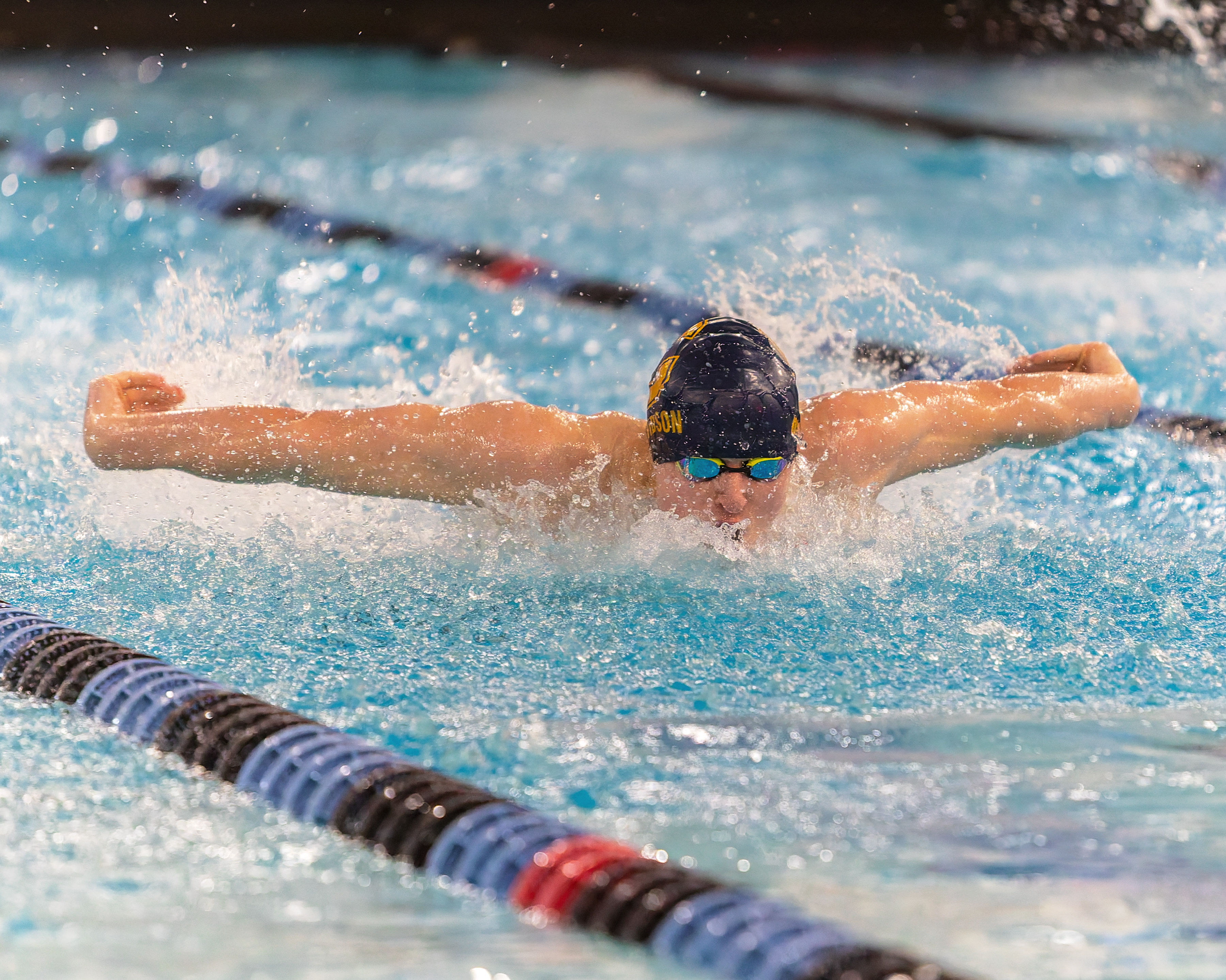The Oakland County Boys Swim Championships were held Saturday, Feb....