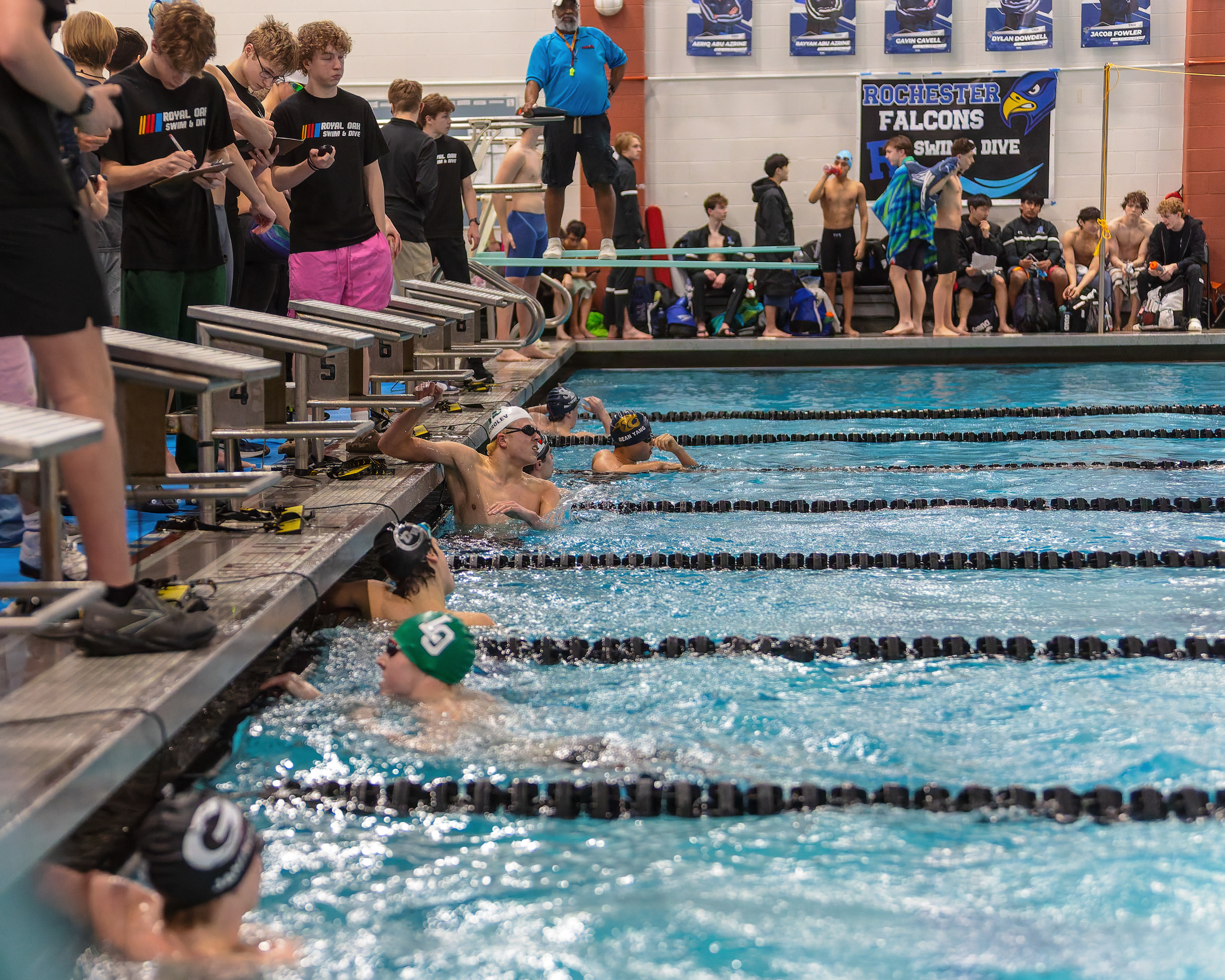 The Oakland County Boys Swim Championships were held Saturday, Feb....