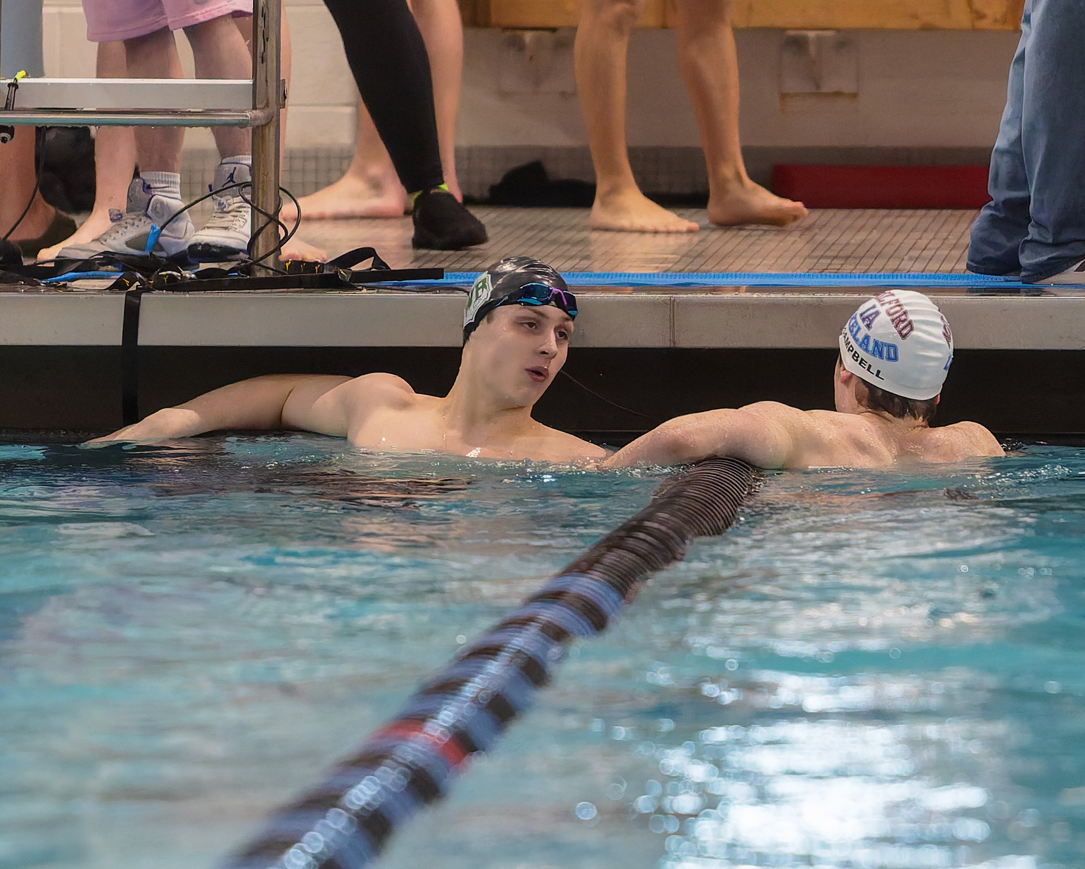 The Oakland County Boys Swim Championships were held Saturday, Feb....