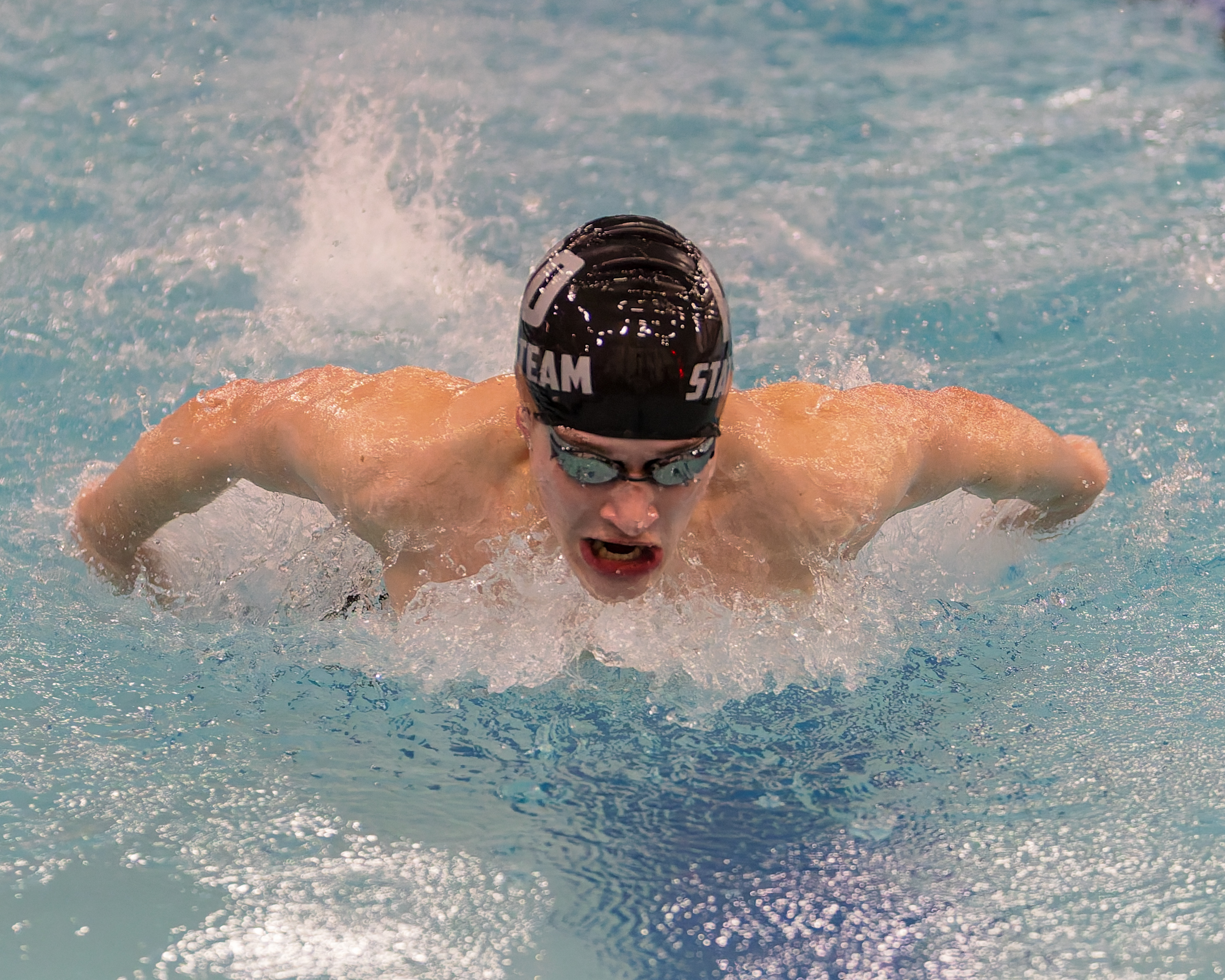 The Oakland County Boys Swim Championships were held Saturday, Feb....
