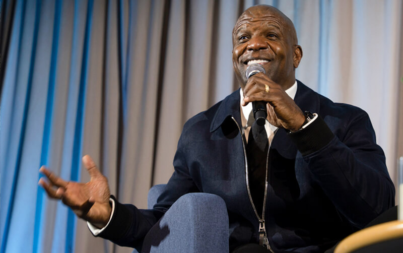 Actor Terry Crews Inspires Titans to Go All in on Their Dreams