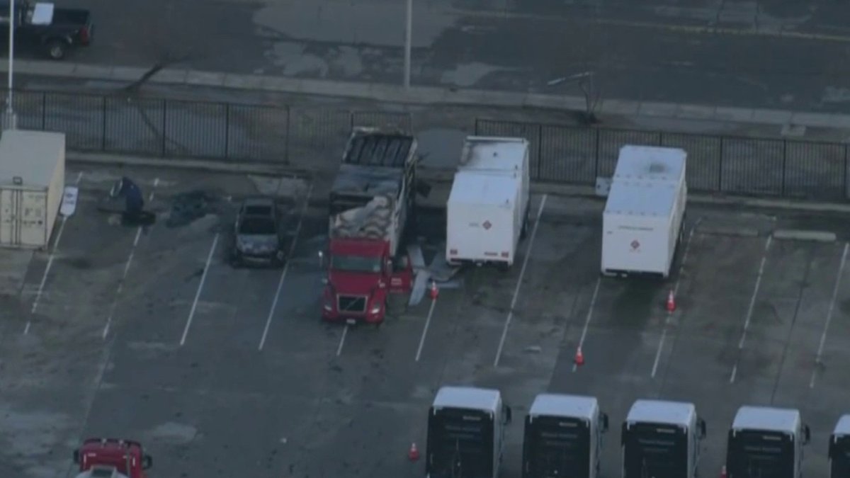 Truck fire investigation in Colton – NBC Los Angeles