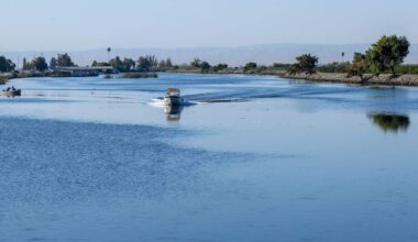 Boaters on the delta in Stockton on Monday, Sept. 23, 2024, in Stockton, California.