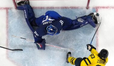 Damian Clara’s stepped up for Italy, but is still a few steps away from being an NHLer