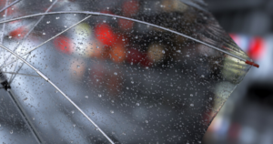 Umbrella in the rain