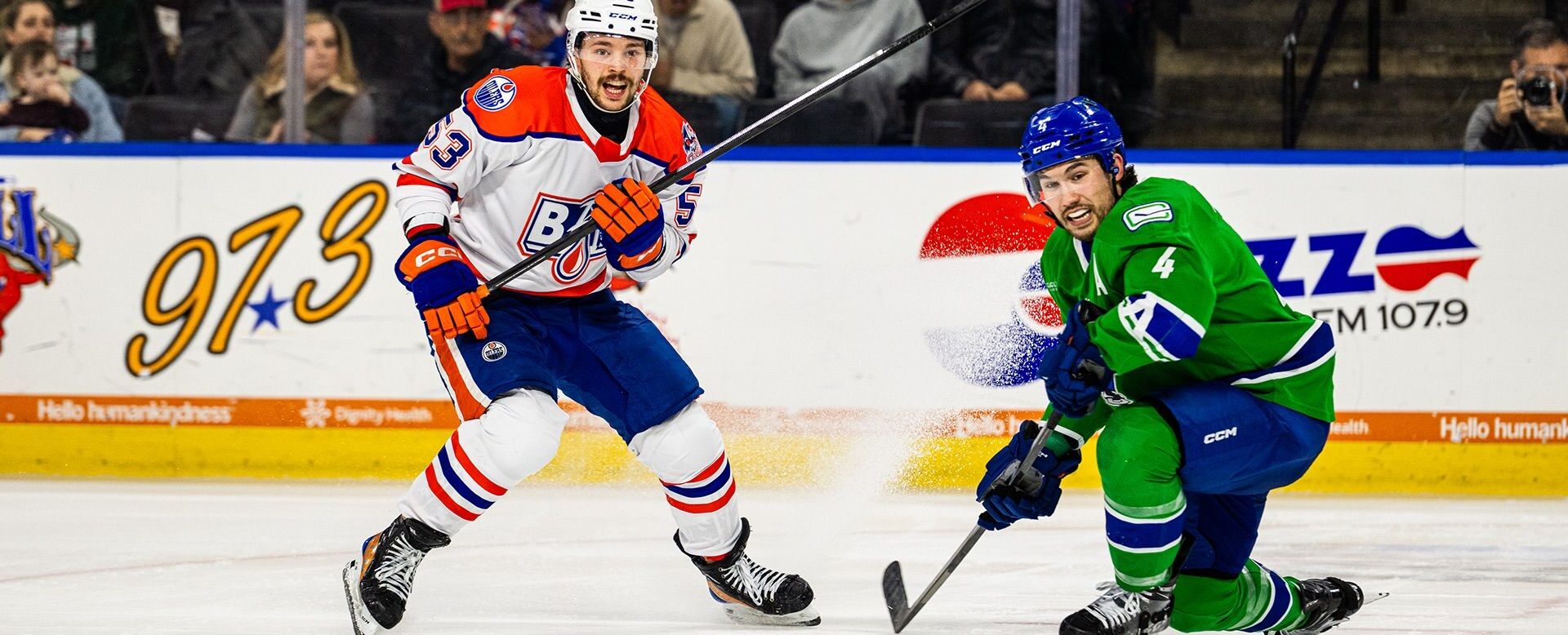 Canucks Fall, 3-2, To Condors In Hard Fought Battle