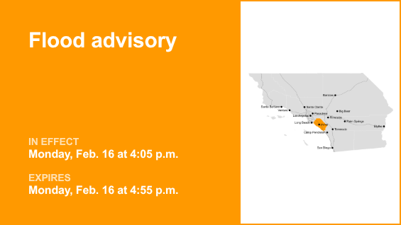 Flood advisory for Orange County early Monday evening due to excessive downpours – Orange County Register