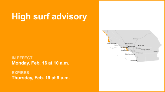 High surf advisory in place for Los Angeles County beaches from Monday to Thursday – Daily News
