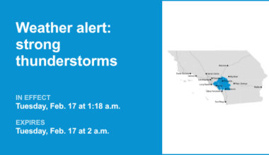 Thunderstorms with pea-sized hail in the Orange County and Santa Ana Mountains area Tuesday – Orange County Register