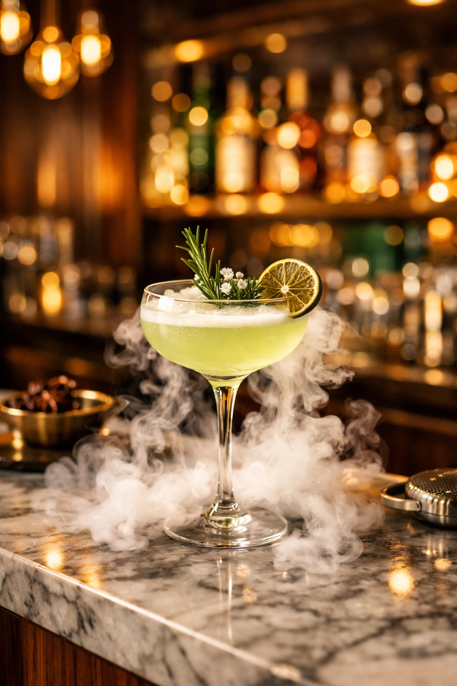 Craft cocktail at Katella Commons bar lounge in Anaheim OCVIBE development