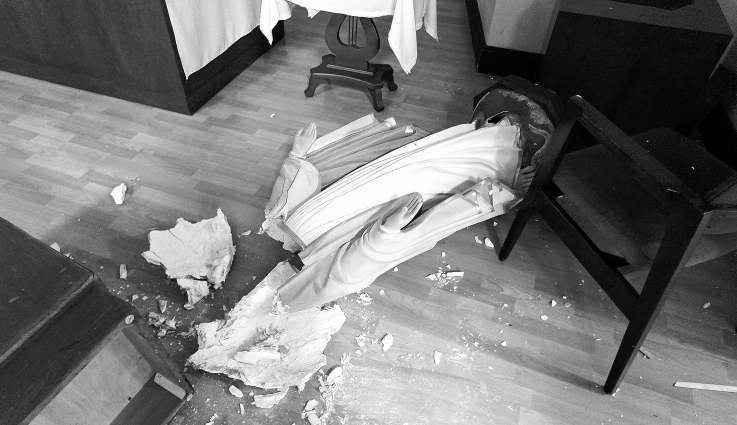 Vandals ransacked Catholic school in Long Beach, authorities say