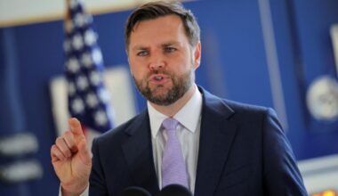 Vice President JD Vance delivers remarks at the Wilshire Federal Building in Los Angeles, California, U.S., June 20, 2025. (Reuters File)