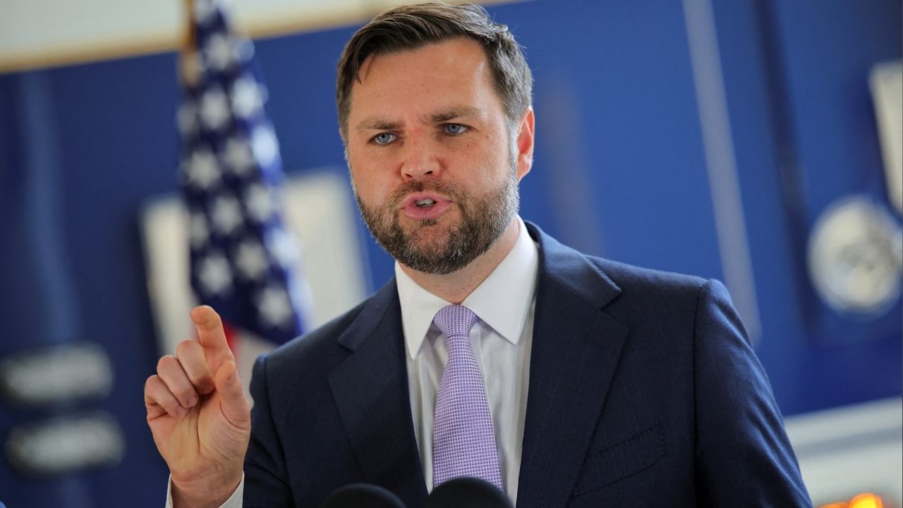 Vice President JD Vance delivers remarks at the Wilshire Federal Building in Los Angeles, California, U.S., June 20, 2025. (Reuters File)