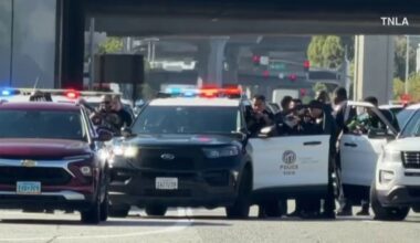 Pursuit of murder suspect shuts down 405 Freeway off-ramp in Hawthorne – NBC Los Angeles