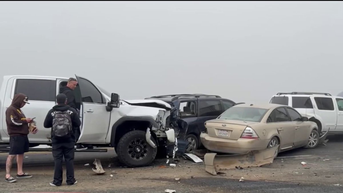 Dense fog causes massive car pileup in central California – NBC Bay Area