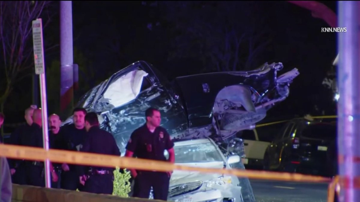 Pursuit ends in violent crash in Atwater Village – NBC Los Angeles