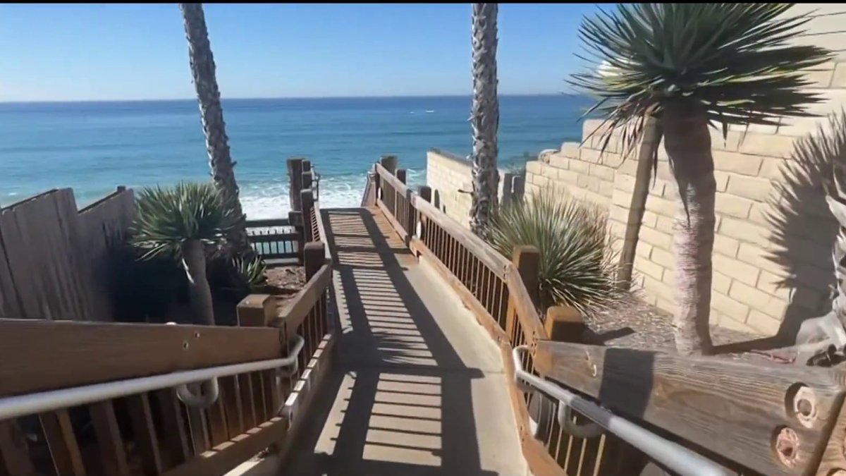 Grandview Beach staircase closes as refurbishing project begins for popular Encinitas beach access spot – NBC 7 San Diego