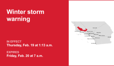 Winter storm warning active for 5 Freeway north of LA until Friday morning — could see 4 inches of snow – Orange County Register