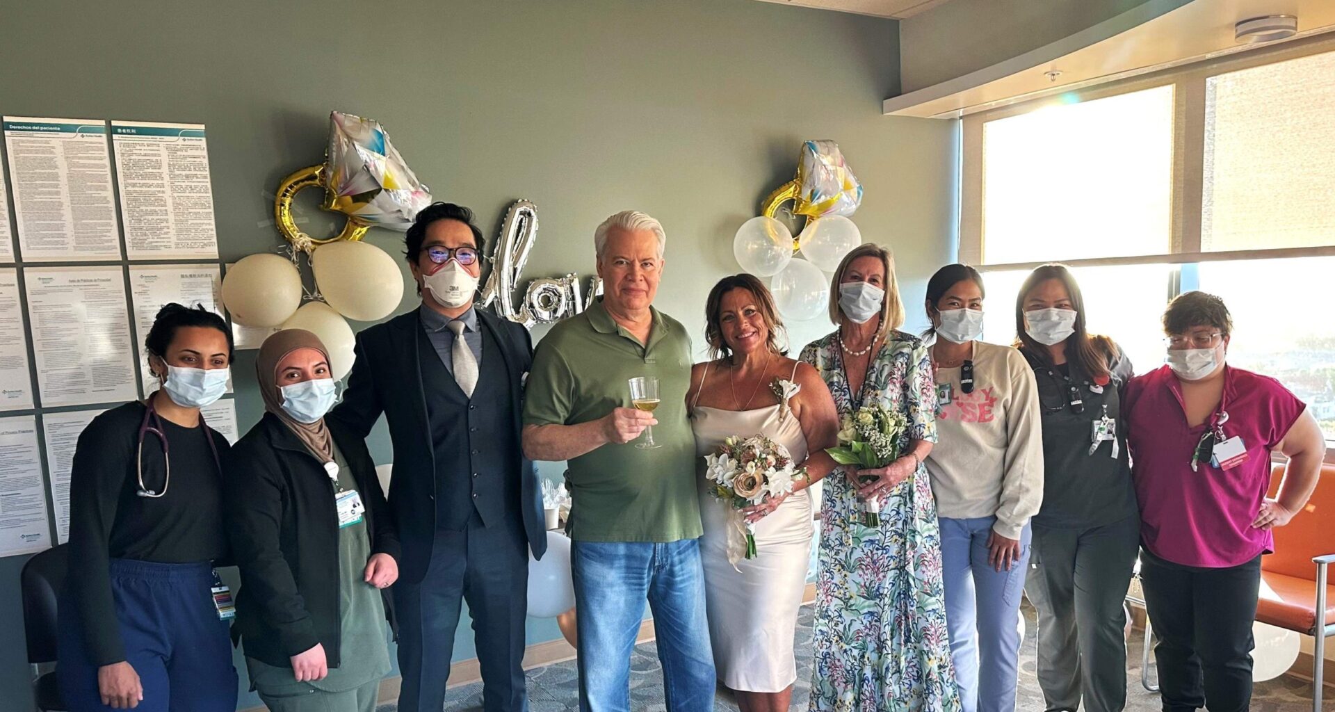 Caregivers Support a Special Patient Wedding