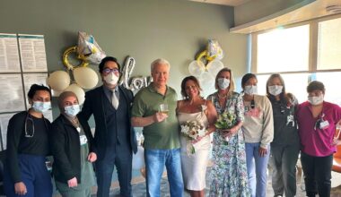 Caregivers Support a Special Patient Wedding