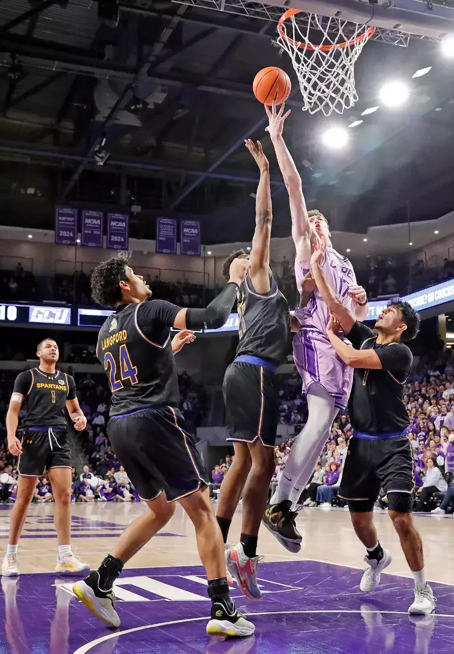 Phoenix, AZ  Jan. 10, 2026:  The Lopes dominate San Jose State for a 76-58 win at Global Credit Union Arena.  David Kadlubowski/GCU  
