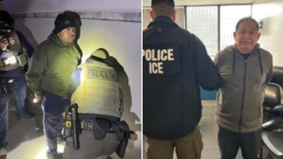 ICE arrestees in Los Angeles