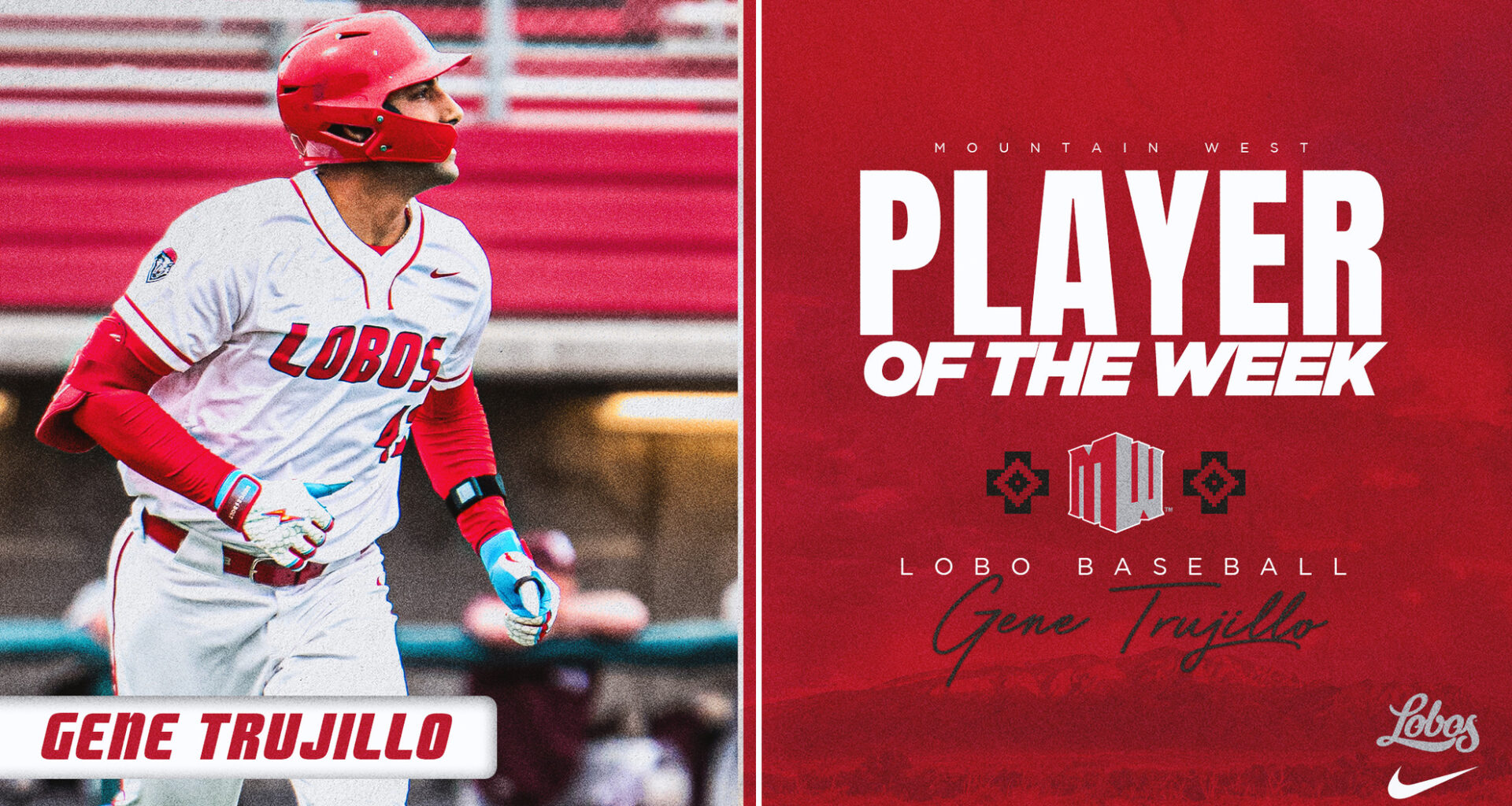 Gene Trujillo Named MW Player of the Week - New Mexico Lobos