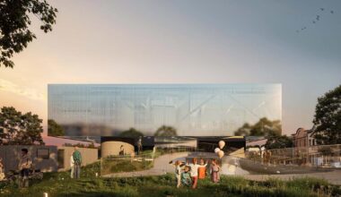 reflective metal facade wraps another side funeral home in san francisco