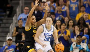 No. 2 UCLA rolls past No. 8 Iowa, extends win streak to 15