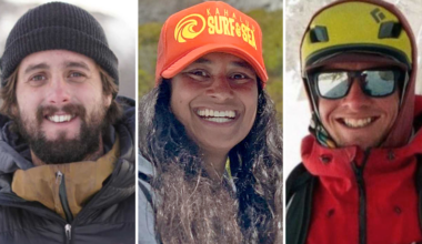 The three guides who died in the Castle Peak avalanche Tuesday, Feb. 17, 2026, were identified. From left: Michael Henry, Andrew Alissandratos and Nicole Choo.