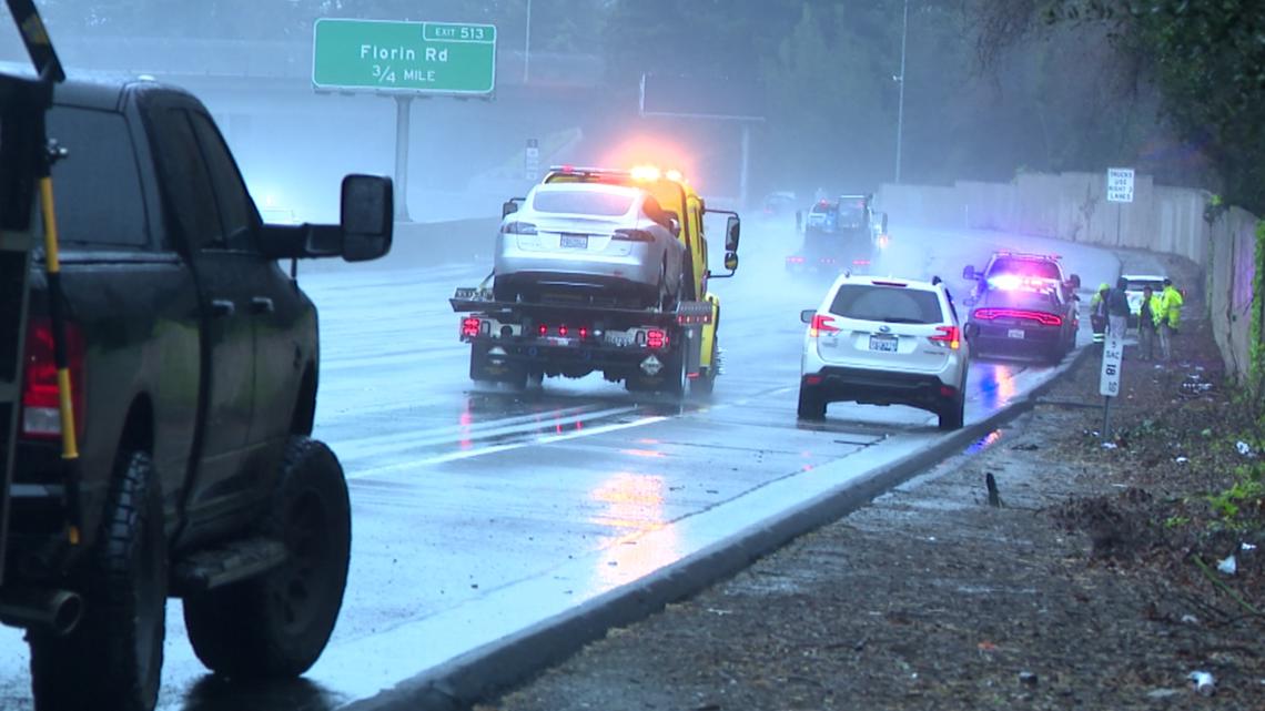 Rain-soaked roads lead to multiple crashes in Sacramento area