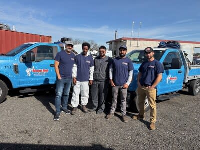 Inder Mann and the Superior Wash Sacramento team on the job - ready to deliver on-site fleet cleaning.
