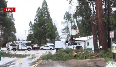 Thousands lose power across Northern California amid snowstorm