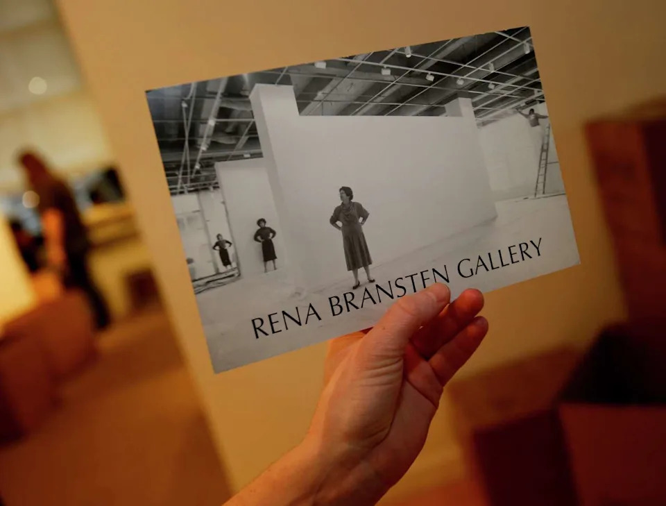A postcard when the Rena Bransten Gallery first moved into their Geary Street address in San Francisco in 1981. (Brant Ward/The Chronicle)