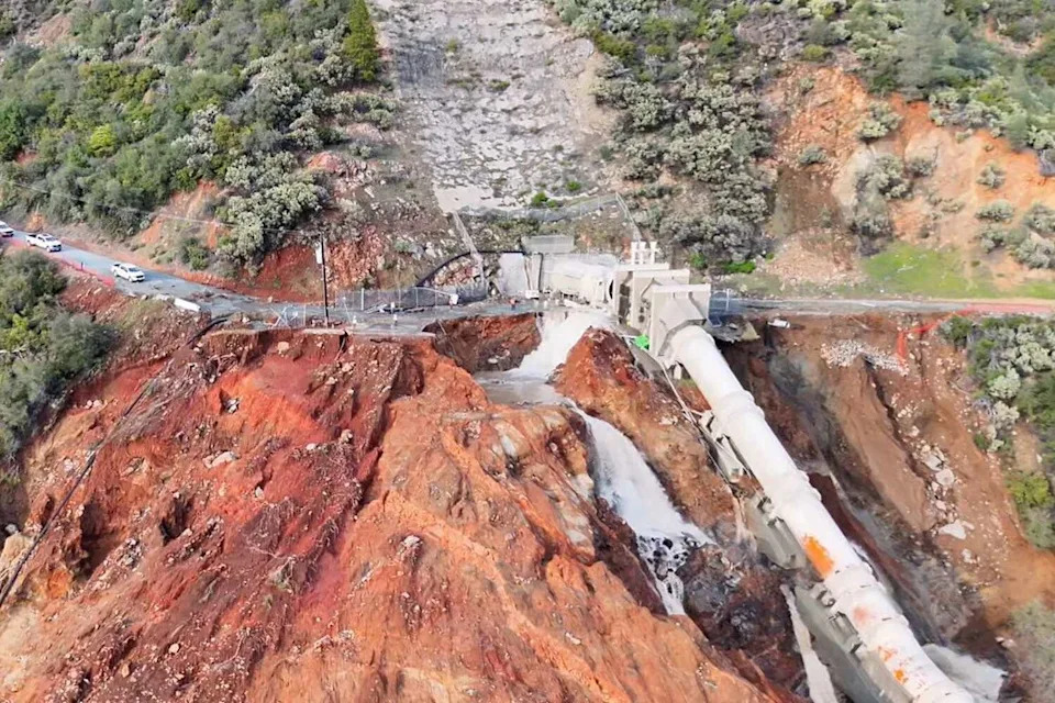One person remained hospitalized Saturday after a ruptured pipe flooded Yuba County's New Colgate Powerhouse the day before. (Cal Fire)