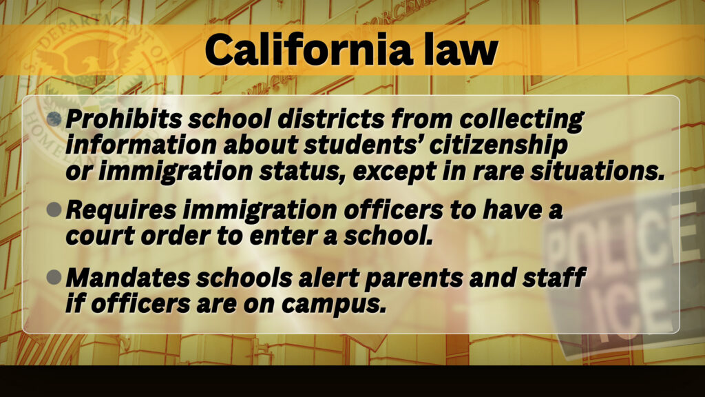 California Law school ICE requirements