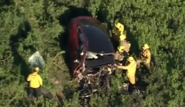 Driver Dies After Car Nosedives Off California Road