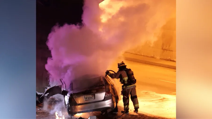 A fiery crash near the Long Beach Airport claimed four lives.