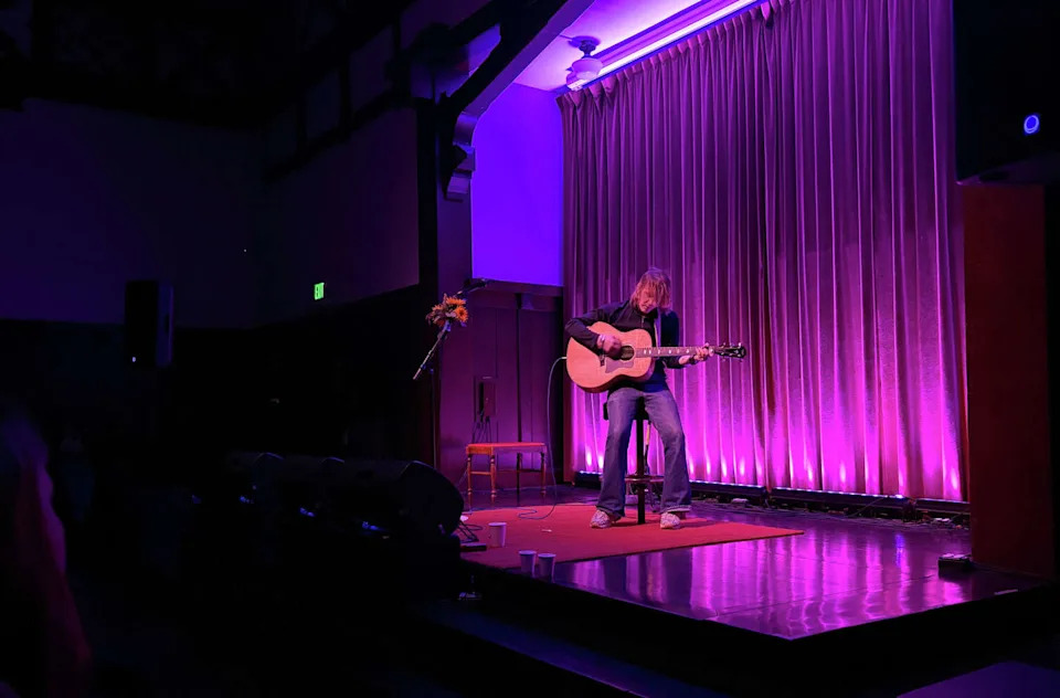 Christopher Owens performs at the Noise Pop Festival in San Francisco at Swedish American Hall on Feb. 20, 2026. (Dan Gentile/SFGATE)