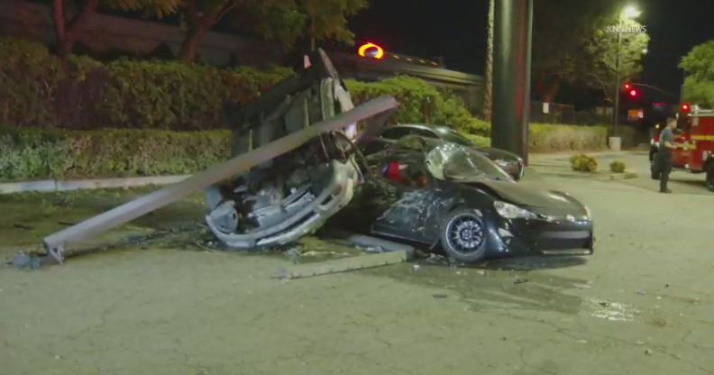 High-speed police pursuit in Claremont ends in crash after suspect loses control on freeway off-ramp