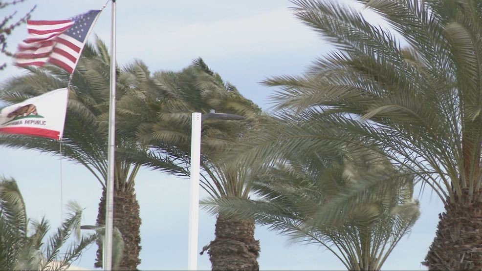 High winds in Bakersfield on February 10, 2026. PHOTO: KBAK/KBFX