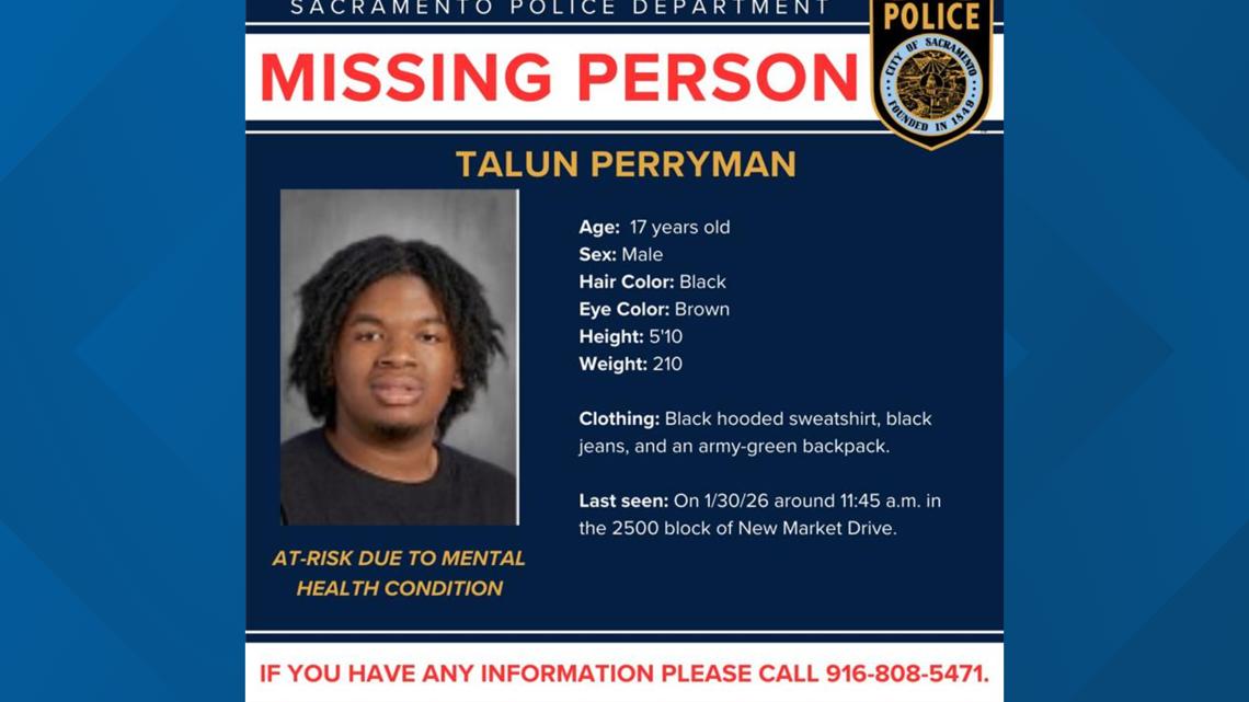 17-year-old reported missing in Sacramento