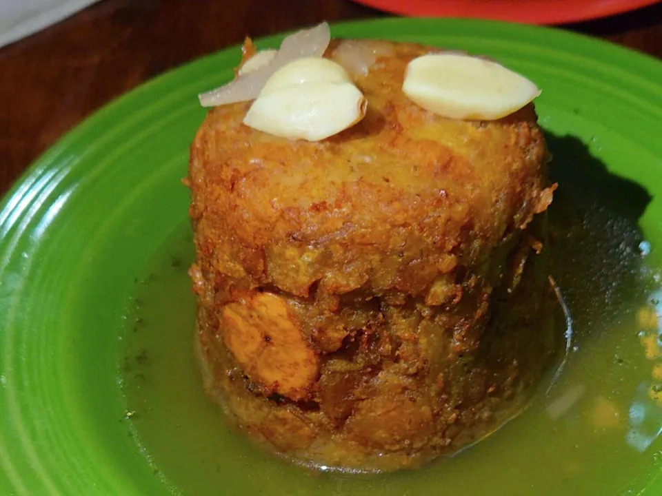 Chicharron mofongo from El Coqui Puerto Rican Cuisine in Santa Rosa. (Cesar Hernandez/S.F. Chronicle)
