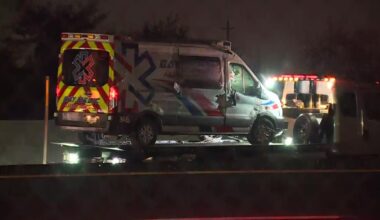 NB Highway 99 back open in Elk Grove after crash involving ambulance, other vehicles