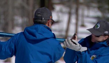 California snowpack shows improvement but remains below average