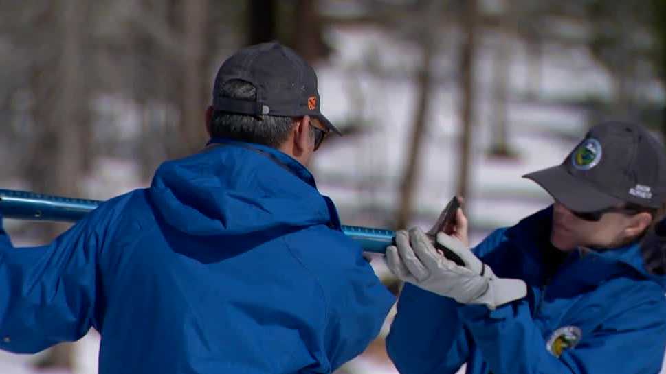 California snowpack shows improvement but remains below average